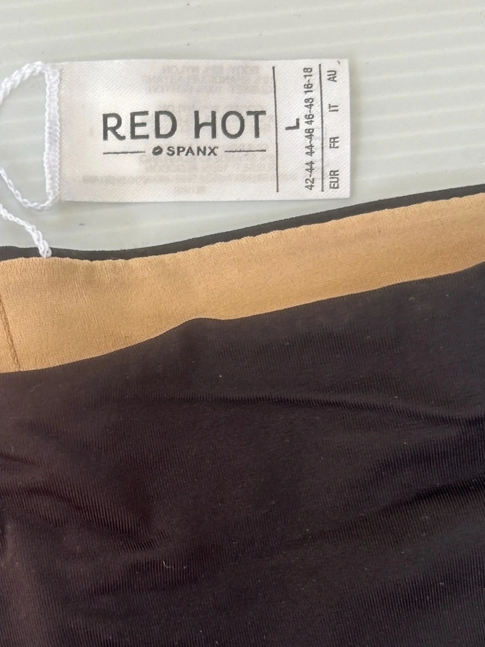 Black Shaping Shorts with Nude Lining - Picture 3 of 4